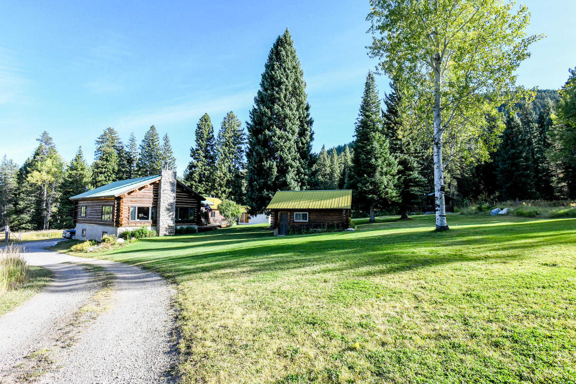 main house and guest cabin 2