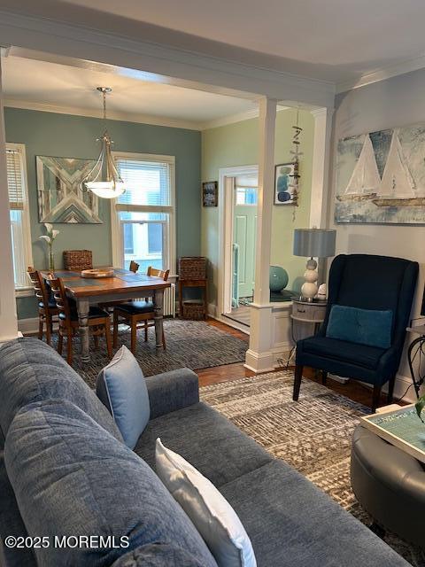 84 Mt Zion Way, Unit 1 Ocean Grove, NJ 07756 - Photo 6 of 16 a living room with furniture and a fireplace