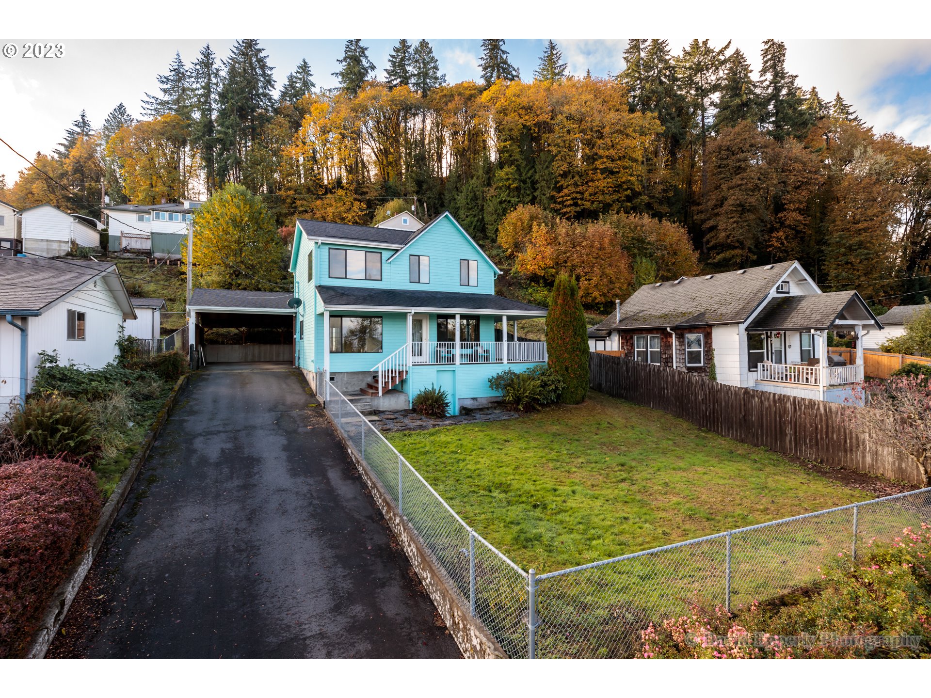 a view of a house with pool