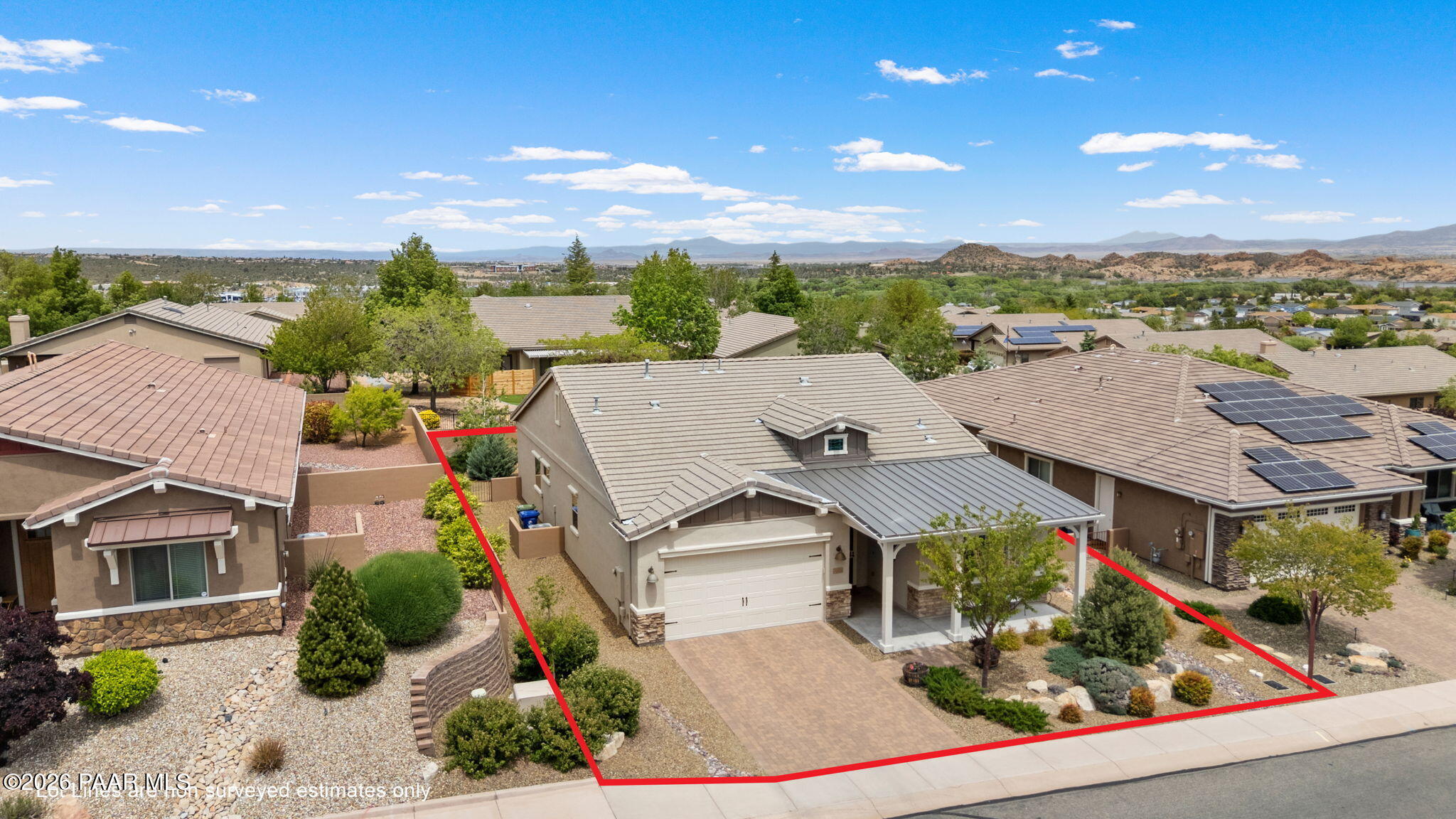 2792 Brooks Range Prescott, AZ 86301 - Photo 3 of 35 an aerial view of residential houses with outdoor space and street view