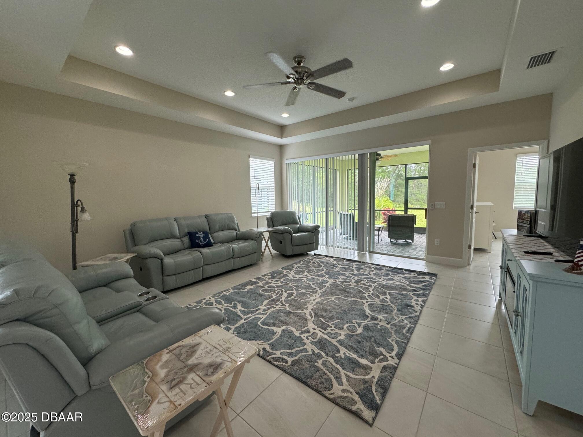 1016 Sea Shell Court Daytona Beach, FL 32124 - Photo 24 of 25 a living room with furniture and a chandelier