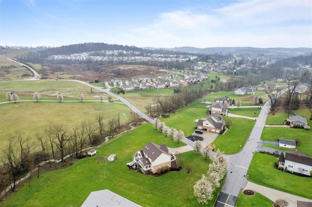 11 Kings Road Washington, PA 15301 - Photo 48 of 49 an aerial view of a house with a garden and lake view