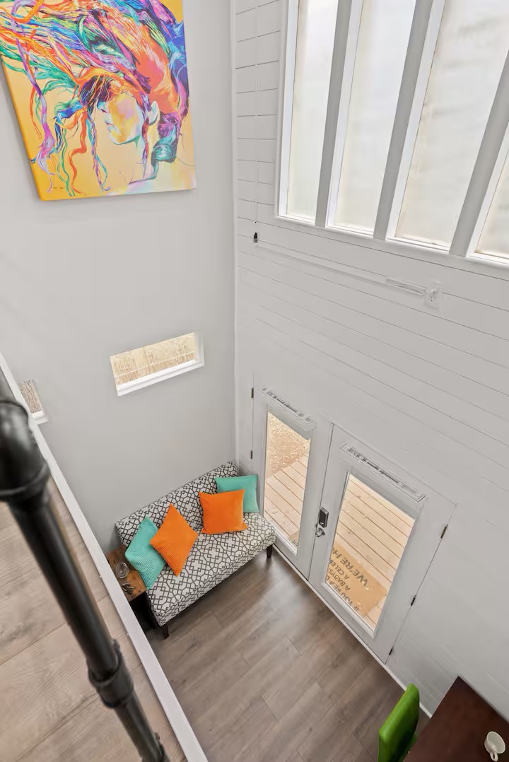 307 East 35th Street, Unit A Austin, TX 78705 - Photo 32 of 40 Natural light floods this inviting living space through a series of clerestory windows.