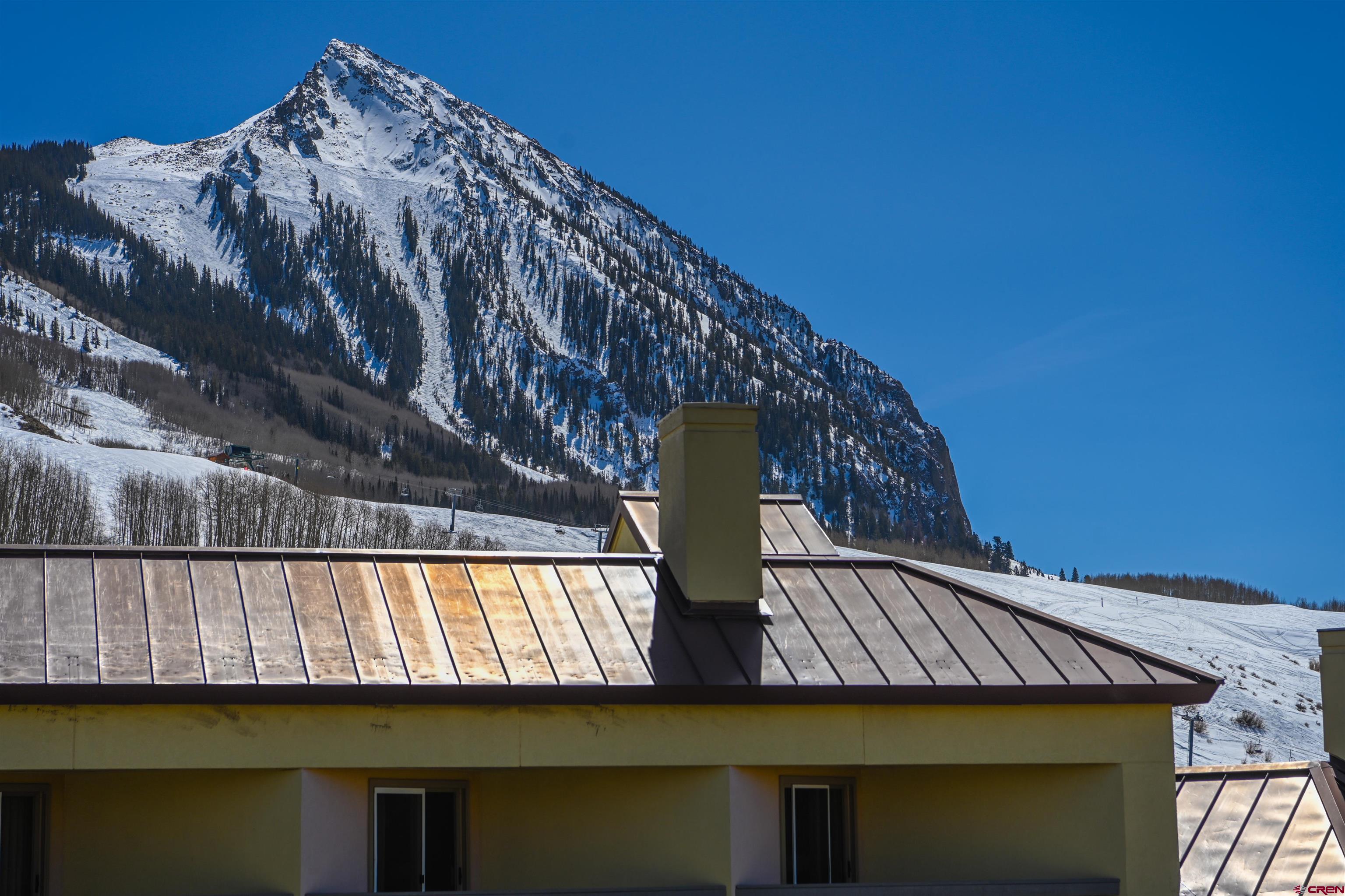 500 Gothic Road, Unit 605 Crested Butte, CO 81225 - Photo 25 of 27 a view of balcony with a potted plant