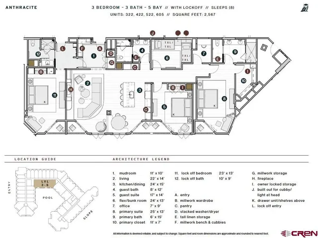 $4,593,000 | 500 Gothic Road, Unit 605, Crested Butte, CO 81225