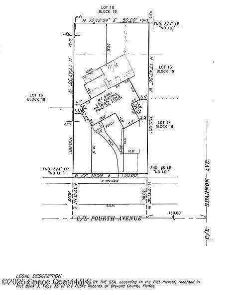 206 4th Avenue Indialantic, FL 32903 - Photo 43 of 43 a picture of a floor plan