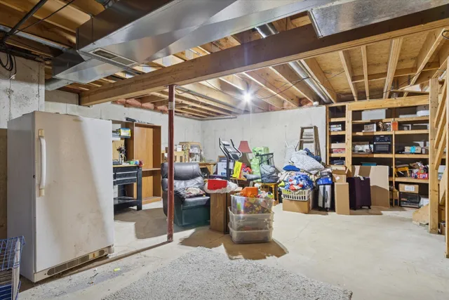 a view of a storage room with a lot of stuff