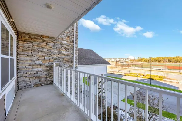 a view of ocean from a balcony