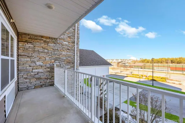 a view of ocean from a balcony
