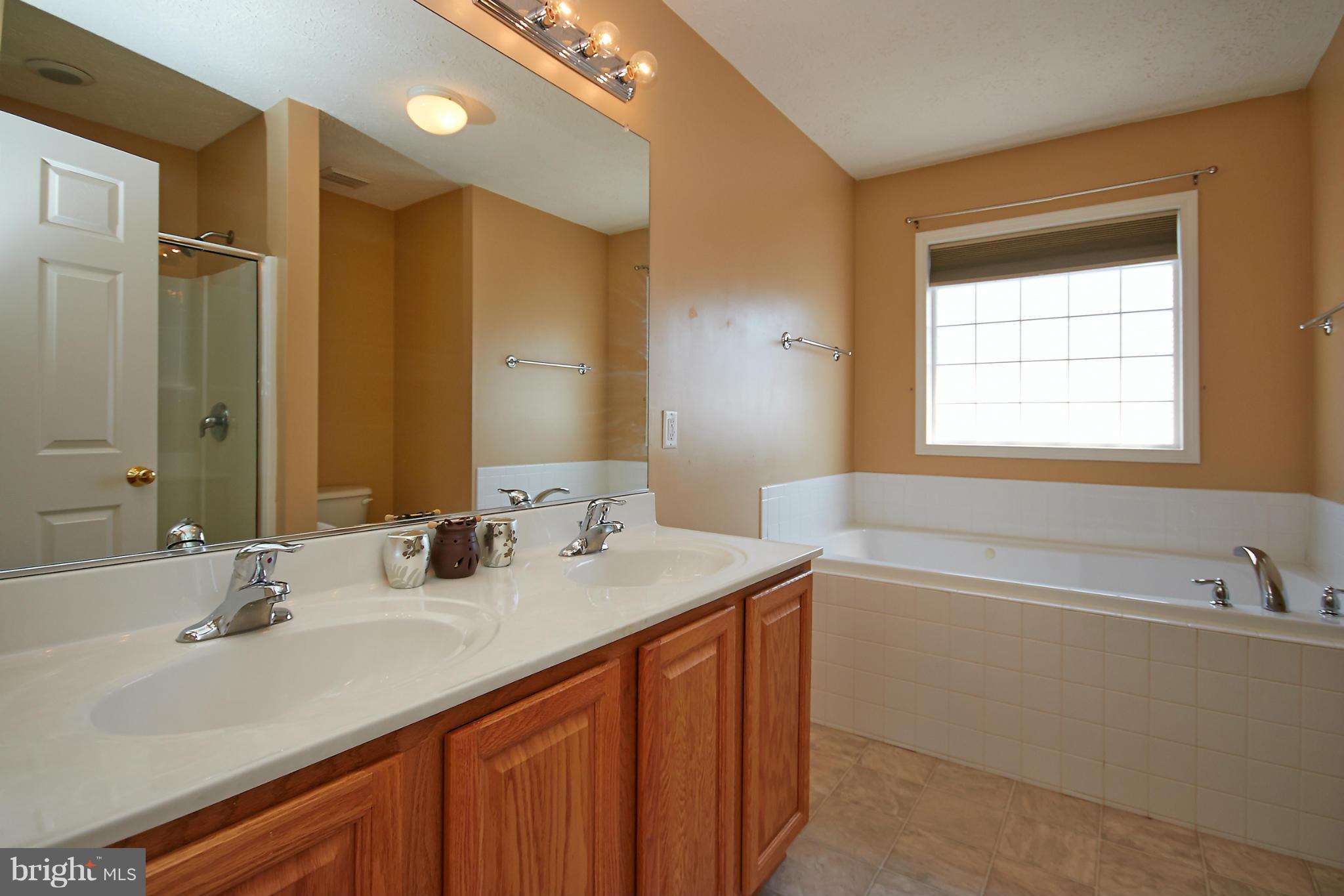 4 Yosemite Ridge Court Stafford, VA 22554 - Photo 16 of 26 a bathroom with a tub sink and mirror