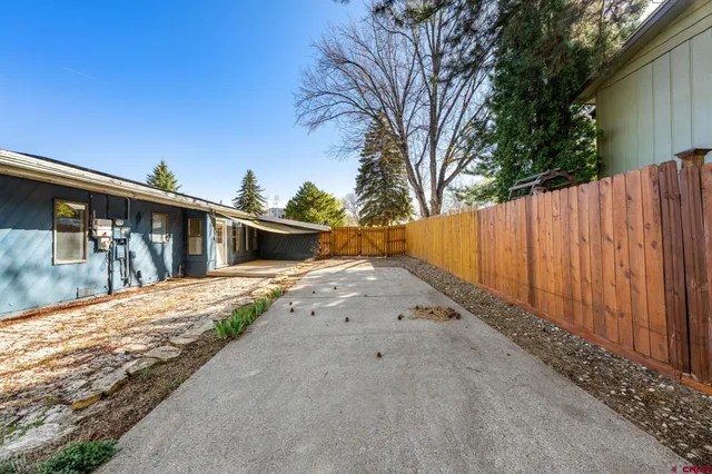 a outdoor view with a sitting space