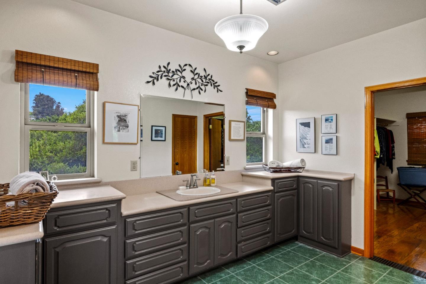 2 Mesa Del Sol Salinas, CA 93908 - Photo 28 of 61 a bathroom with a sink double vanity granite and a large mirror