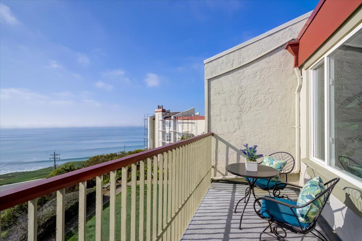 5007 Palmetto Avenue, Unit 42 Pacifica, CA 94044 - Photo 5 of 53 a view of a balcony with chairs