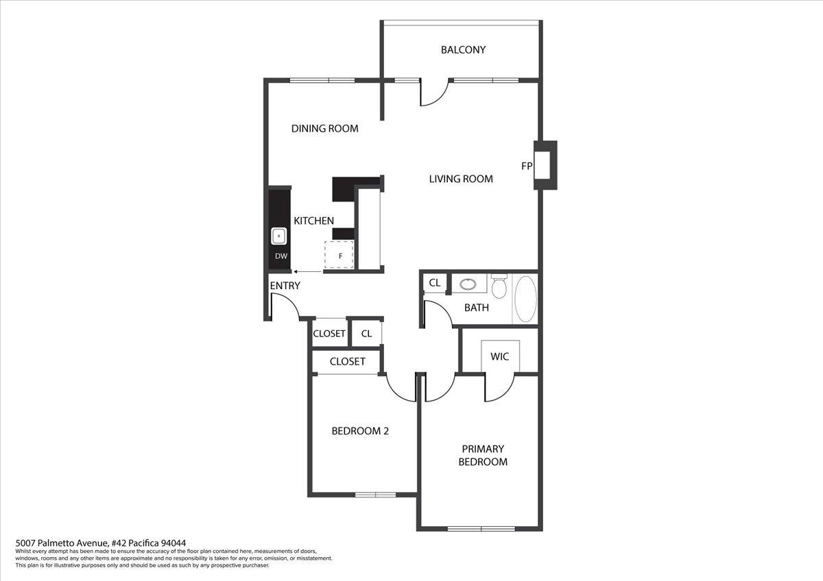 5007 Palmetto Avenue, Unit 42 Pacifica, CA 94044 - Photo 53 of 53 a picture of a floor plan