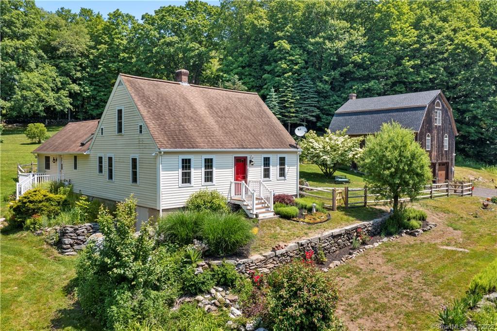 368 Pond Road Franklin, CT 06254 - Photo 1 of 1 a aerial view of a house with yard and green space
