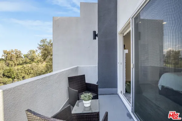 a view of a balcony
