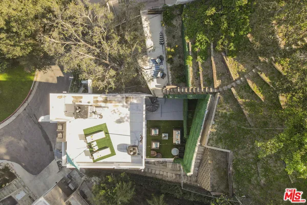 a bird view of a house