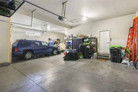 a view of a garage