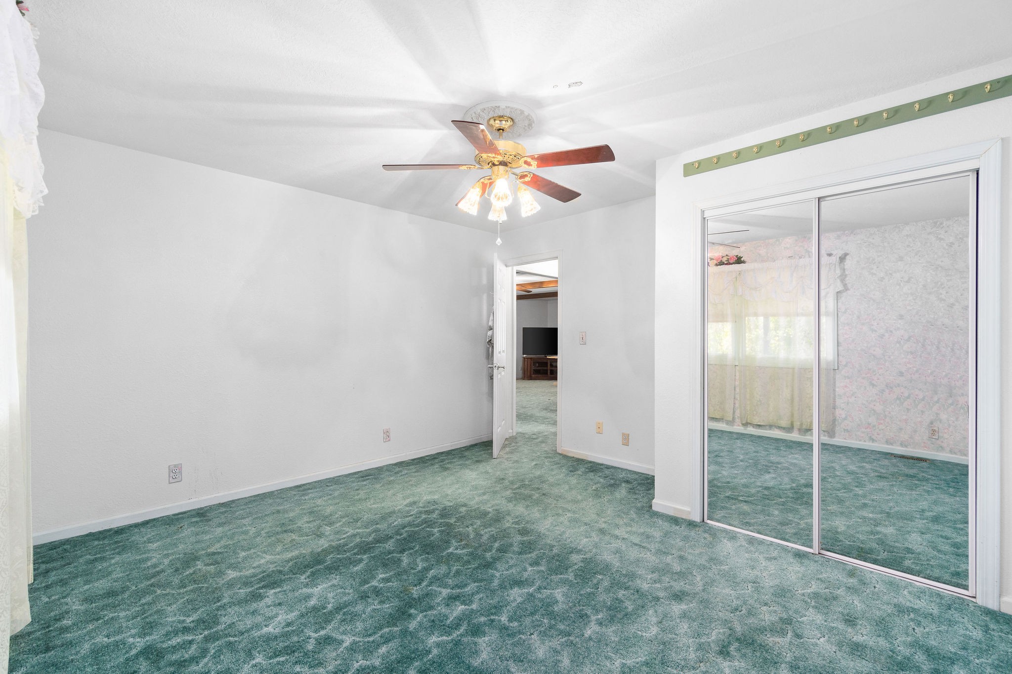 3250 Luther Ragan Road Palmyra, TN 37142 - Photo 23 of 44 an empty room with closet and a chandelier fan