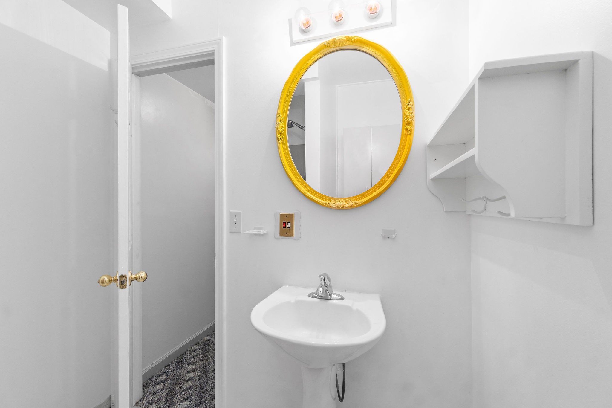 3250 Luther Ragan Road Palmyra, TN 37142 - Photo 33 of 44 a bathroom with a sink and a mirror