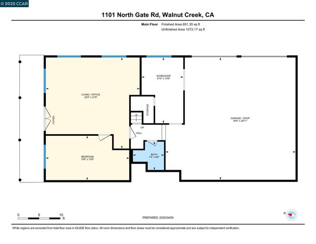 a view of a street with plants and large trees
