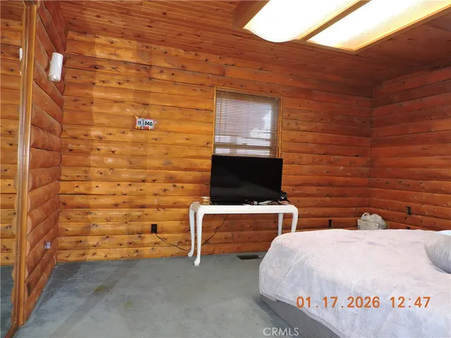 a view of a terrace with a flat screen tv