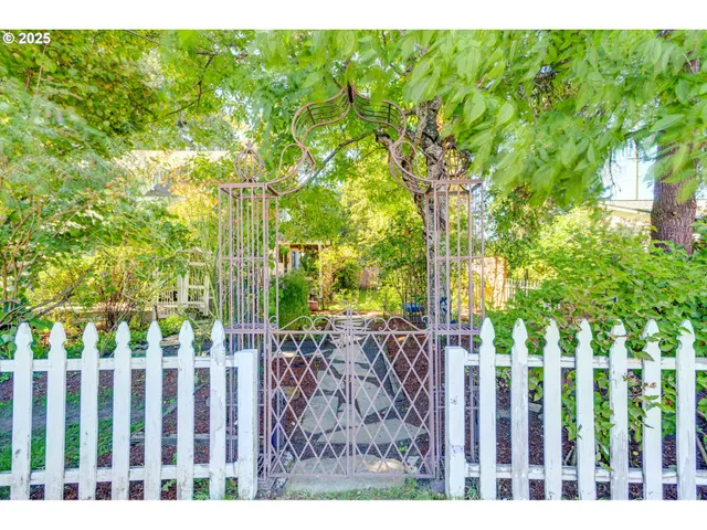 a view of a wooden fence