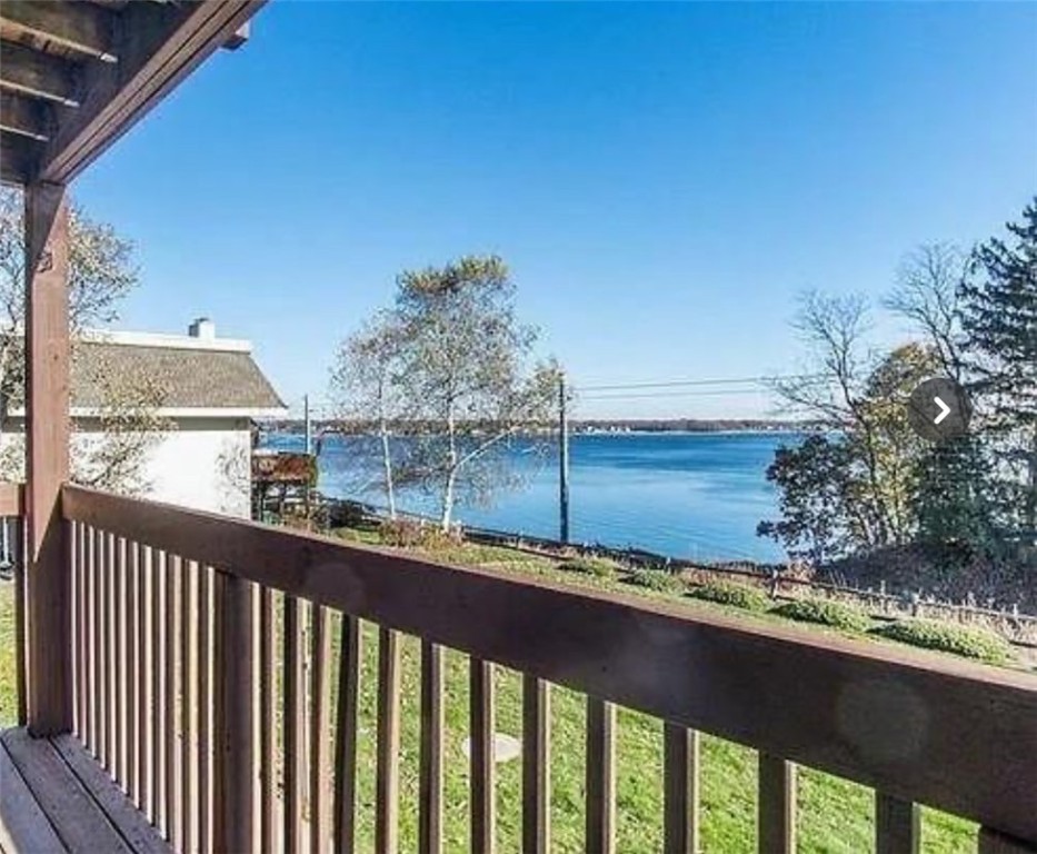Deck access from living room with a view!