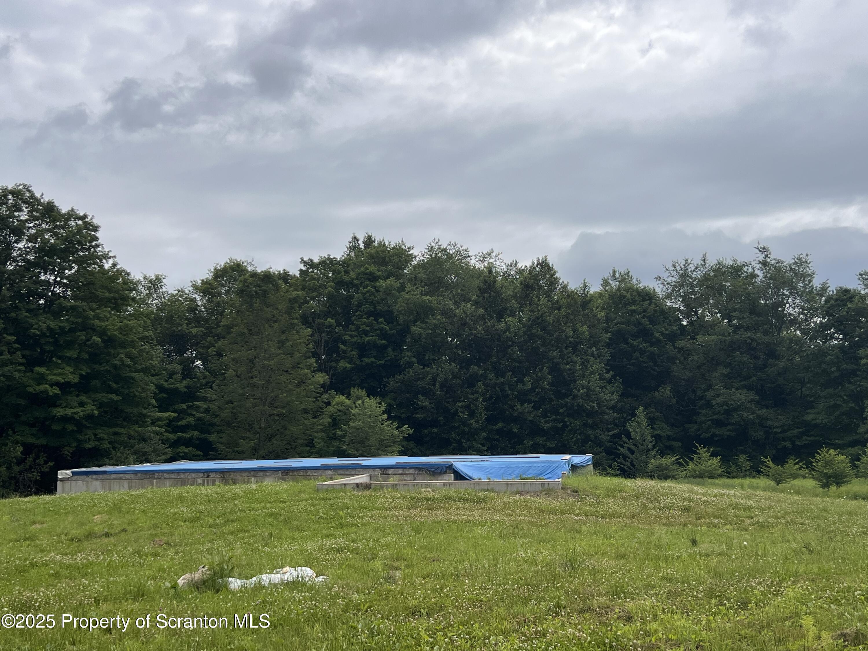 742 May Road Union Dale, PA 18470 - Photo 17 of 19 a view of a swimming pool and mountains in the background
