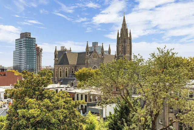 a view of a terrace with seating area