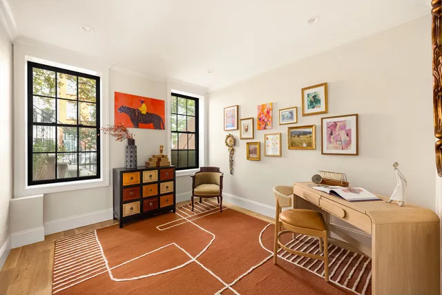 a view of a city with tall buildings