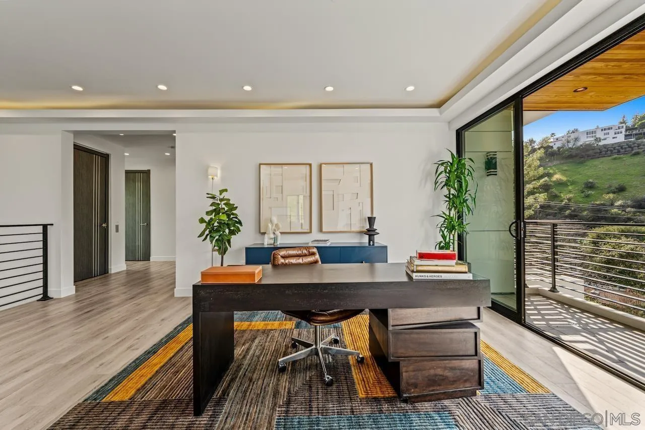 3820 Knobhill Drive Sherman Oaks, CA 91423 - Photo 46 of 75 a dining room with furniture and wooden floor