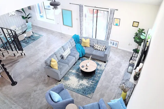 wooden floor with table and chairs in wooden floor