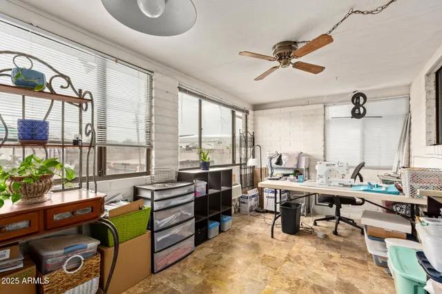 a room with storage and utility