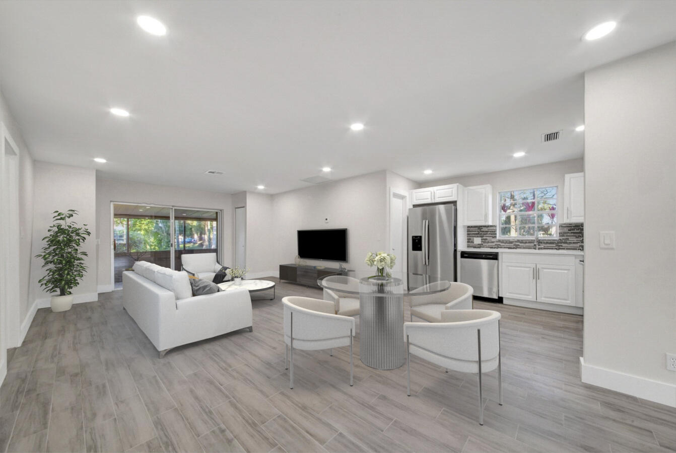 22355 Southwest 57th Circle Boca Raton, FL 33428 - Photo 25 of 25 a living room with furniture and a wooden floor