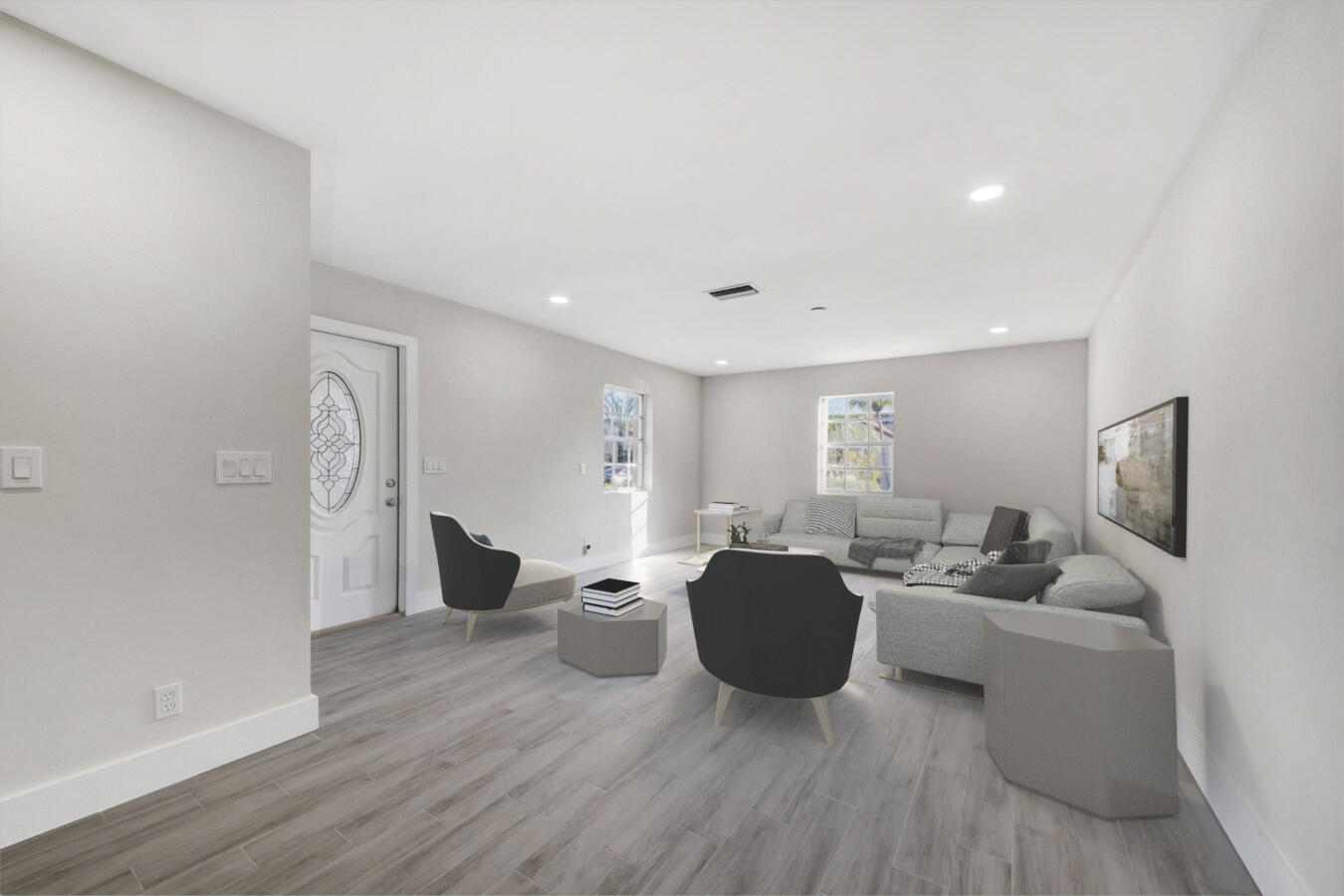 22355 Southwest 57th Circle Boca Raton, FL 33428 - Photo 1 of 25 a living room with furniture and a flat screen tv