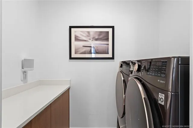 a view of a closet with storage