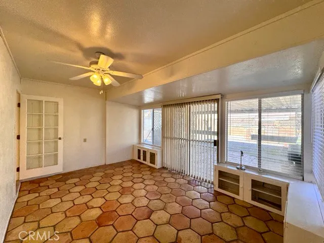 a view of a livingroom with a chandelier