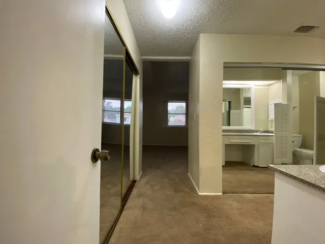 a view of closet area