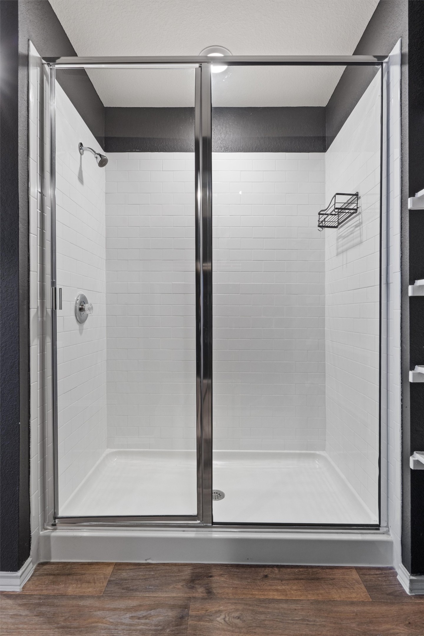 352 Sickle Loop Uhland, TX 78640 - Photo 23 of 36 a bathroom with a glass shower door