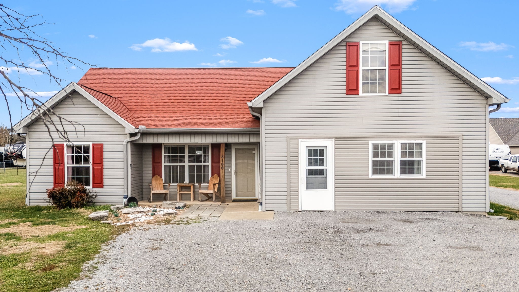 8100 Cedar Forest Road Lascassas, TN 37085 - Photo 5 of 52 a front view of a house with a yard