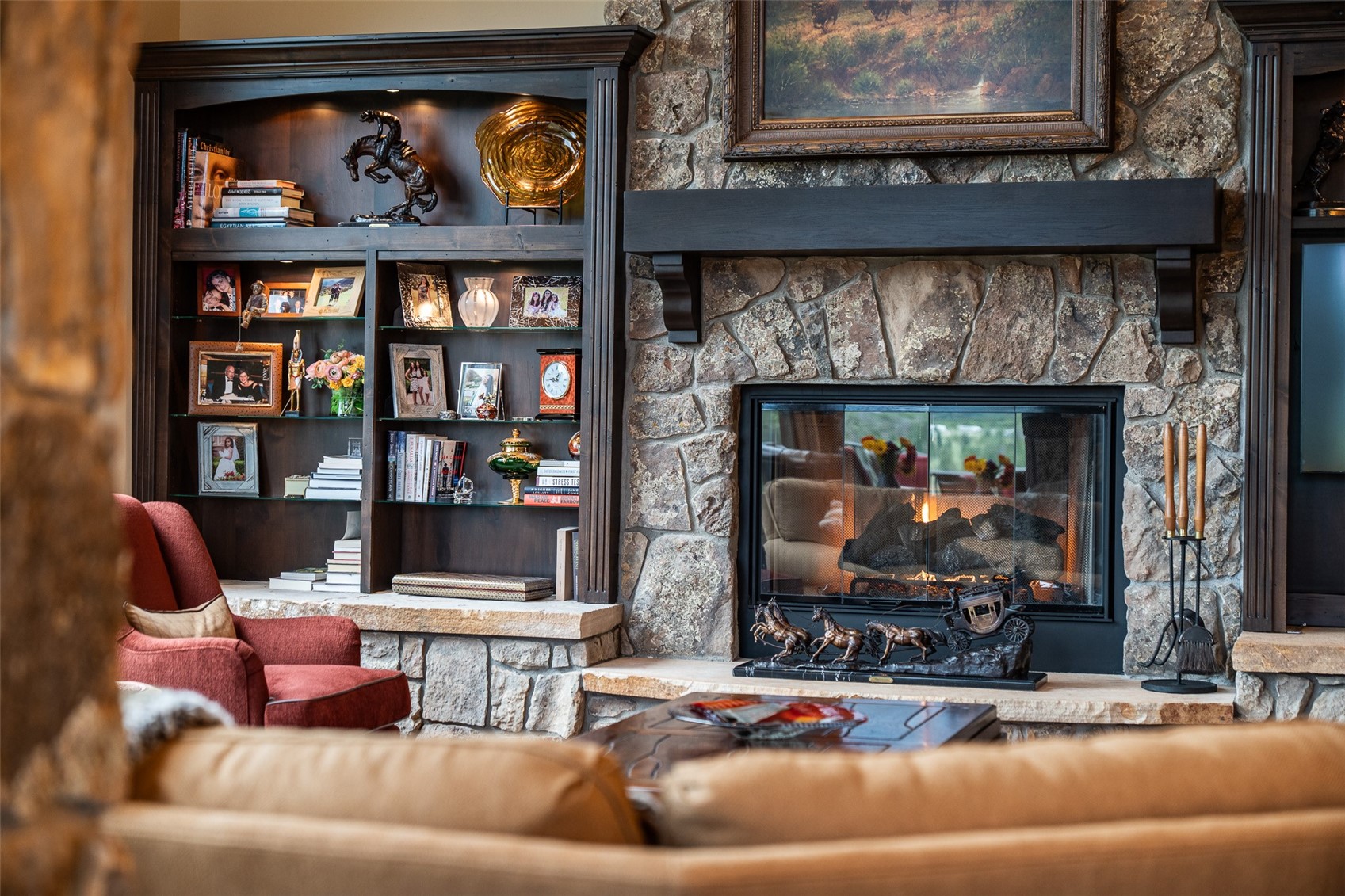 31 Pinnacle Lane Dillon, CO 80435 - Photo 10 of 50 a living room with furniture and a fireplace