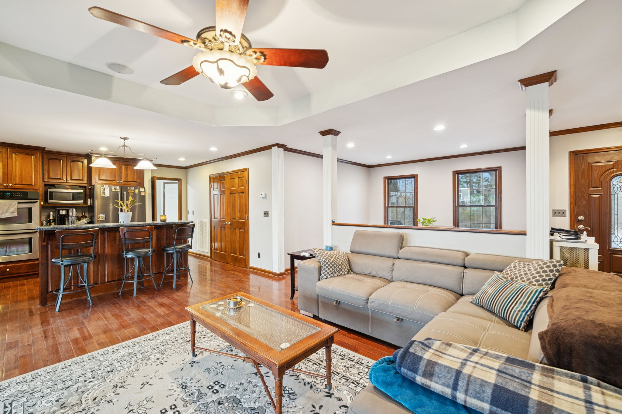 516 Rhotons Chapel Road Manchester, TN 37355 - Photo 13 of 55 a living room with furniture and wooden floor