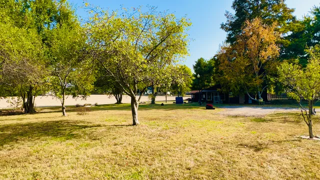 a view of swimming pool with trees