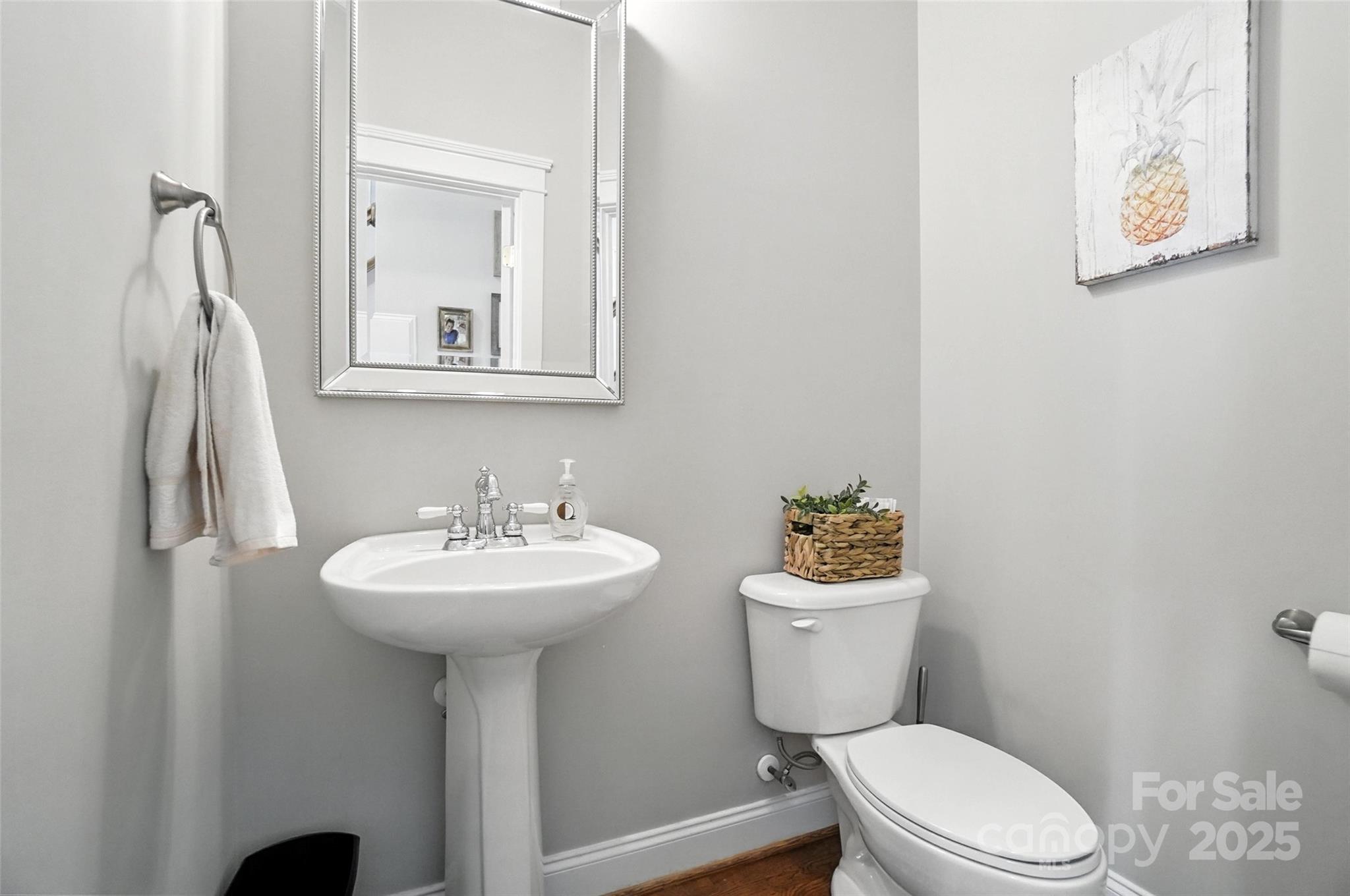 3281 Richard's Crossing Fort Mill, SC 29708 - Photo 29 of 48 a bathroom with a sink mirror toilet and a refrigerator
