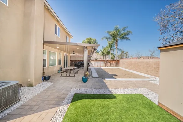 a view of outdoor space yard deck patio and fire pit