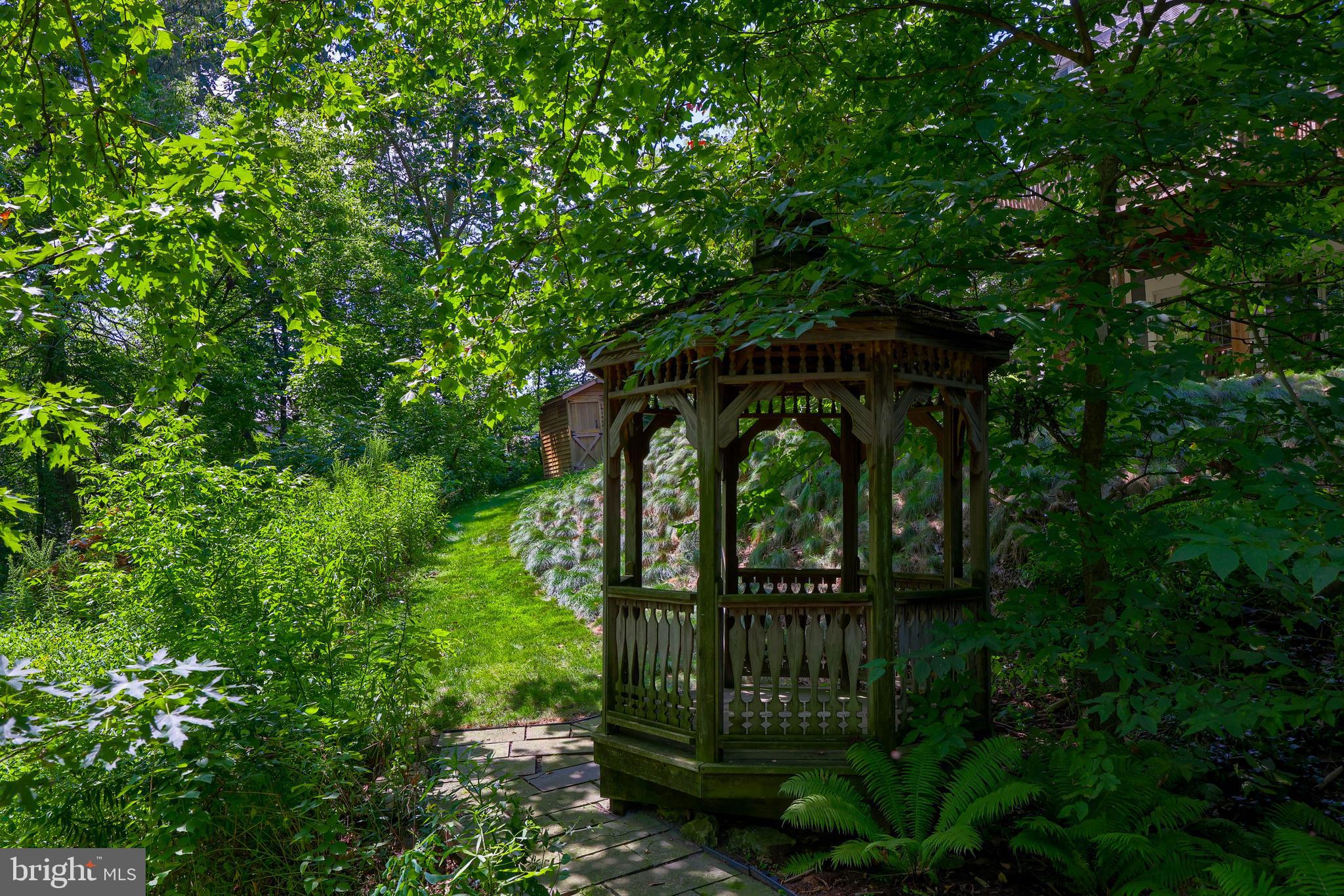 2410 Butter Road Lancaster, PA 17601 - Photo 50 of 58 Backyard - Gazebo by the stream