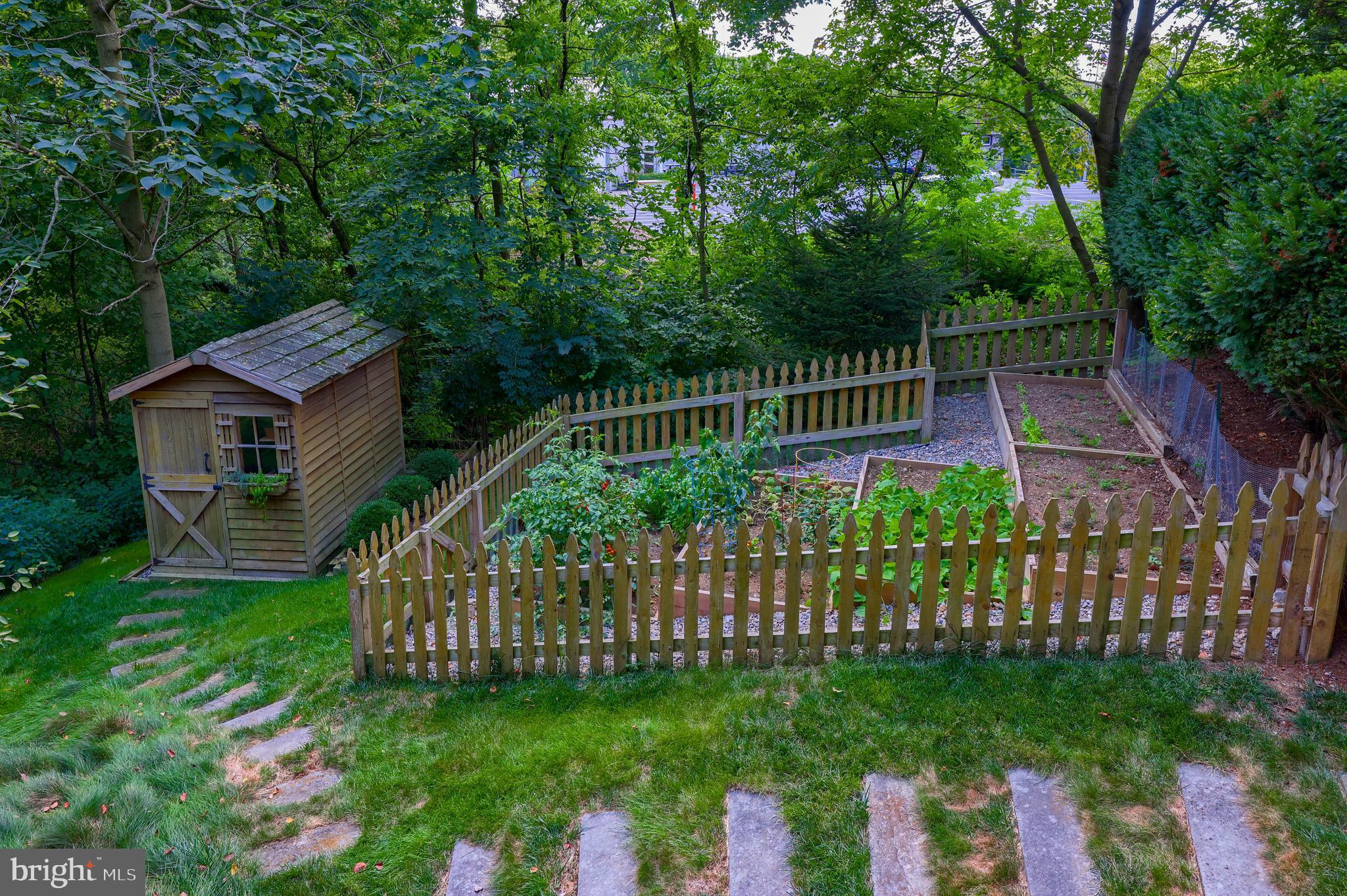 2410 Butter Road Lancaster, PA 17601 - Photo 52 of 58 Backyard - Fenced garden with raised beds