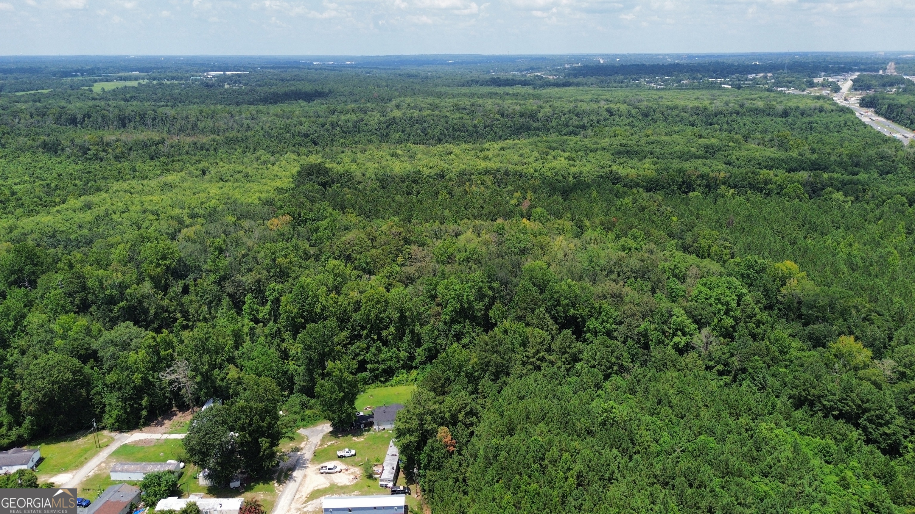 0 Houston Road Macon, GA 31216 - Photo 9 of 19 a view of a lush green forest with trees and some houses