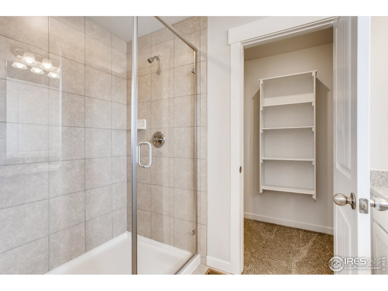 796 Lowry Lane Berthoud, CO 80513 - Photo 20 of 28 a bathroom with a shower and a sink